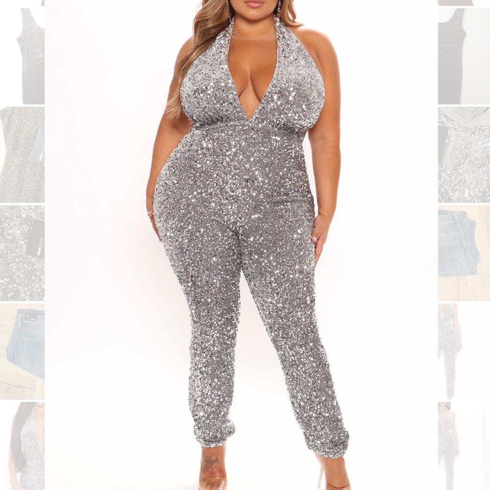 ✨ NEW Gorgeous Sparkly jumpsuit 1X